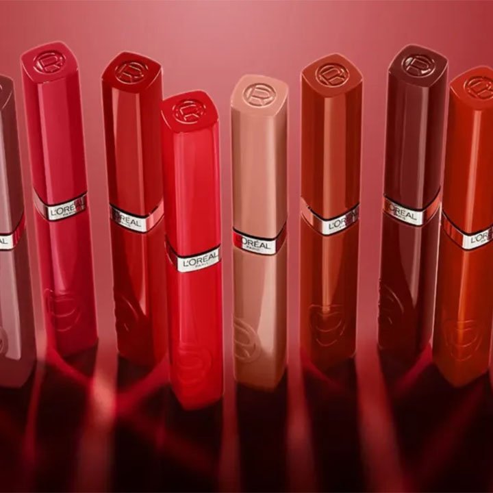 rangkaian produk Infaillible Laque Resistance, lipstik glossy yang nyaman dan tahan lama