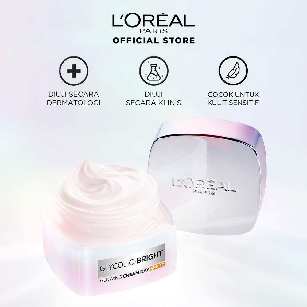 GlycolicBright Glowing Day Cream SPF17 L'Oréal Paris