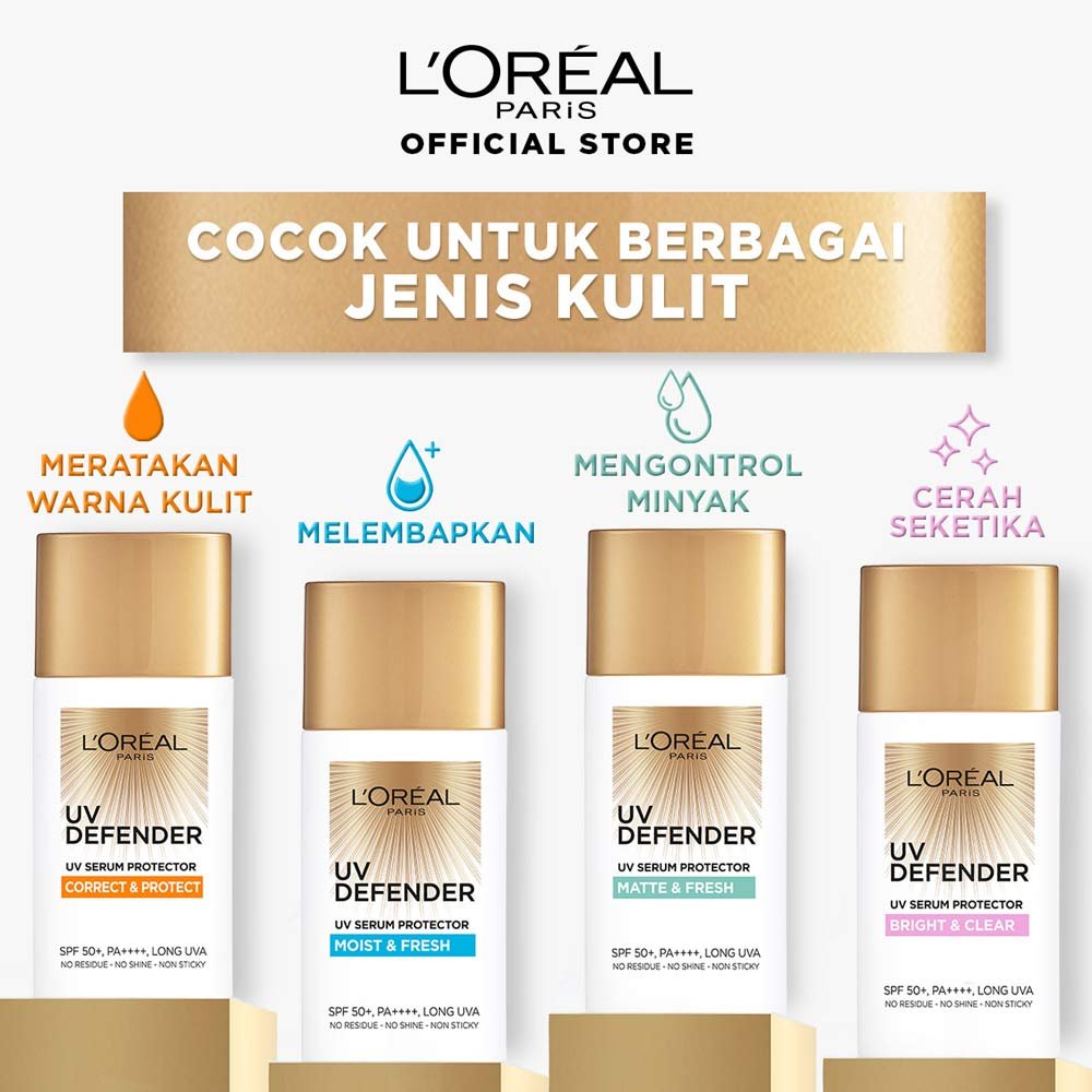Produk Sunscreen L'Oreal UV Defender Correct and Protect
